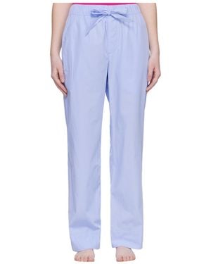 Tekla Drawstring Pyjama Trousers - Blue
