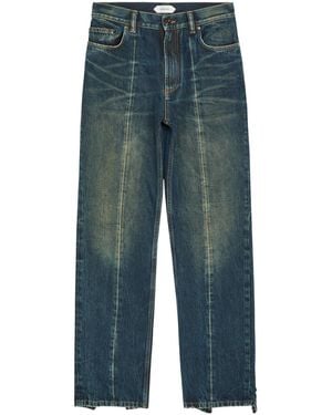 Versace Mid-Rise Straight-Leg Jeans - Blue