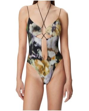 Amazuìn Floral One Piece Swimsuit - Multicolor
