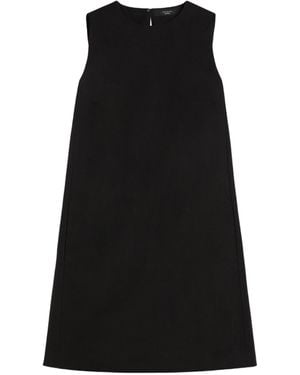 Weekend by Maxmara Racer Crewneck Sleeveless Dress - Black