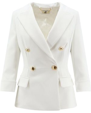 Elisabetta Franchi Jacket - White