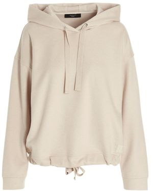 Weekend by Maxmara Logo Hooded Sweater - Natural