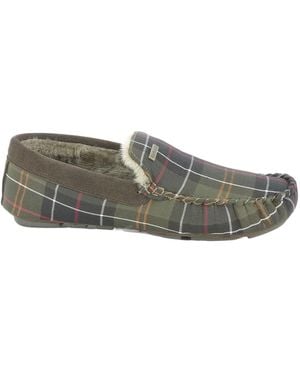 Barbour Round Head Slippers - Gray
