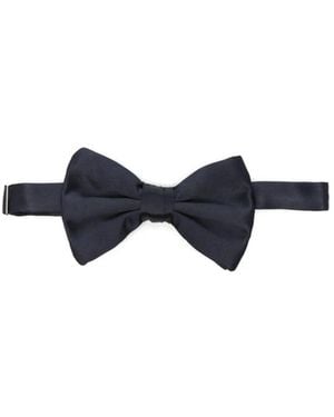 Giorgio Armani Silk Bow Tie - Blue