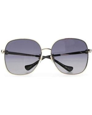 Gucci Gg1089Sa Round Sunglasses - Blue