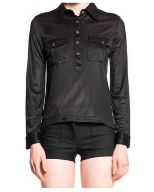 Tom Ford Fine-Knit Shirt - Black