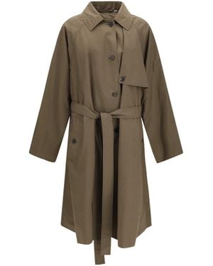 Calvin Klein Zeland Belted Trench Coat - Natural