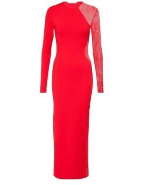 Stella McCartney Miracle Panelled Maxi Dress - Red