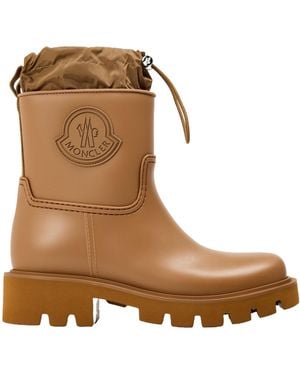 Moncler Solid Color Rain Boots - Brown
