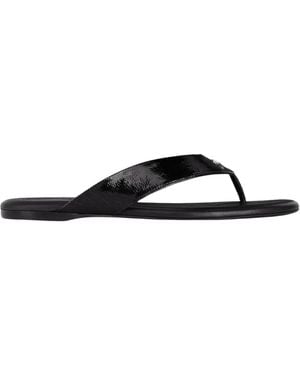Courreges Vinyl-Texture Logo Slides - Multicolour