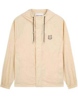Maison Kitsuné Chillax Fox Hooded Windbreaker - Natural