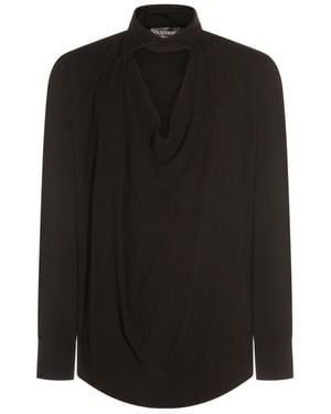 Vivienne Westwood Draped Collar Shirt - Black
