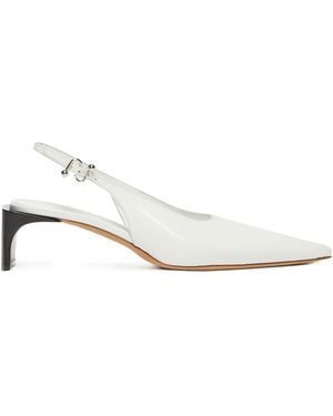 Sportmax Low Slingbacks - White