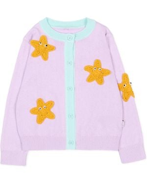 Stella McCartney Crew Neck Cardigan - Purple