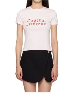 Coperni Logo-Print T-Shirt - Pink