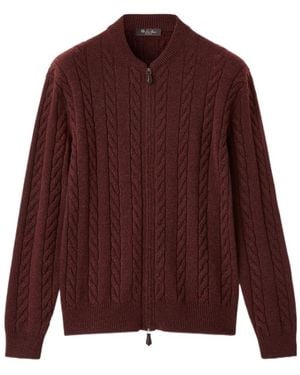 Loro Piana Cedar Bomber Cardigan - Purple
