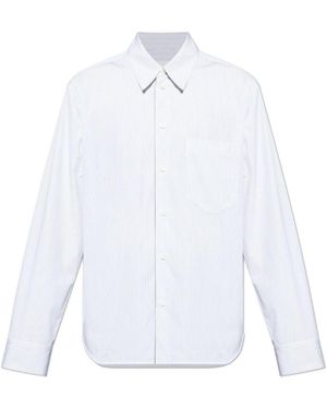 Jil Sander Chest Pocket Long-Sleeved Shirt - White