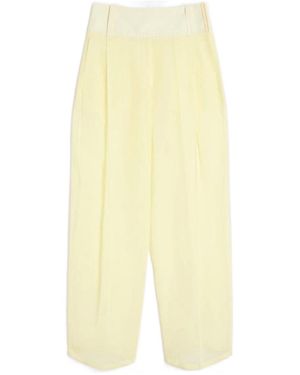Sportmax Wide-Fit Trousers - Yellow