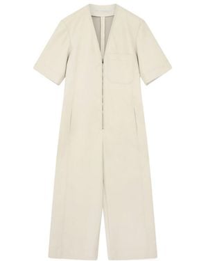 Stella McCartney Belted V-Neck Jumpsuit - White