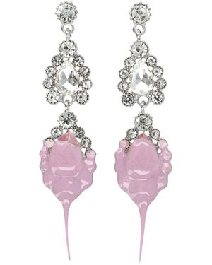 OTTOLINGER Dipped Faux Pearl Drop Earrings - Pink