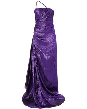 Oscar de la Renta Pendant Dress - Purple