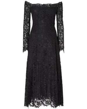 Fendi Macramé Lace Dress - Black