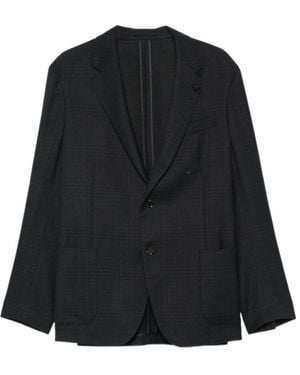 Lardini Lapel-Pin Blazer - Black