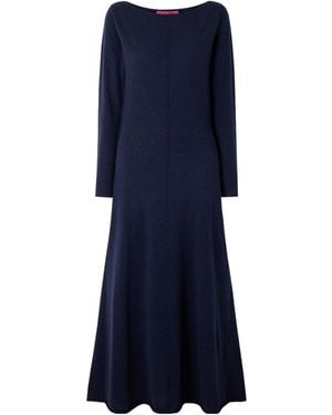 The Elder Statesman Cashmere Long Dress - Blue