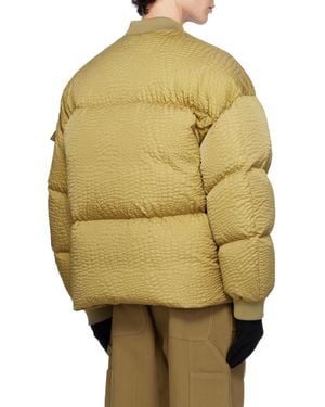 Moncler Long-Sleeved Down Jacket - Metallic