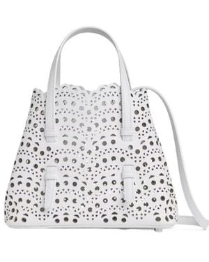 Alaïa Alaïa Laser-Cut Tote Bag - White