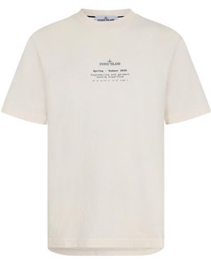 Stone Island Logo Short-Sleeved T-Shirt - White