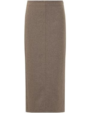 Brunello Cucinelli Midi Skirt - Brown