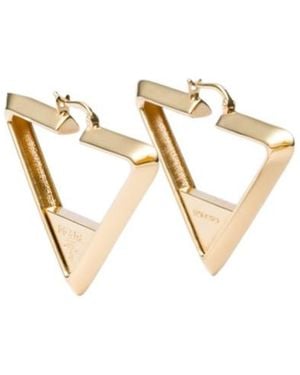 Prada Metal Earrings - White