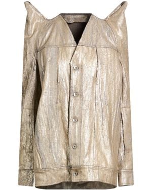 Rick Owens Denim Outerwear - Natural