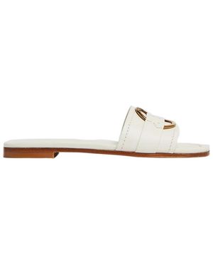 Moncler Bell Slip-On Sliders - White