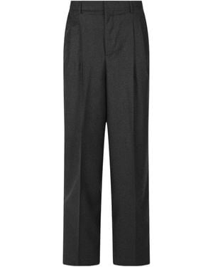 Ami Paris Casual Trousers With Belt Loops - Grey