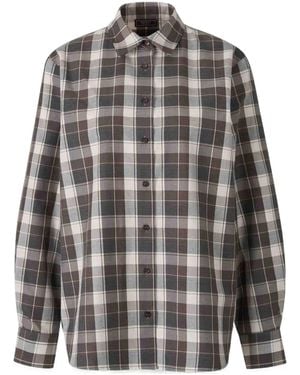 Peserico Plaid Shirt - Grey
