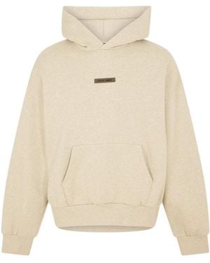 Fear Of God Logo Hooded Sweatshirt - Natural