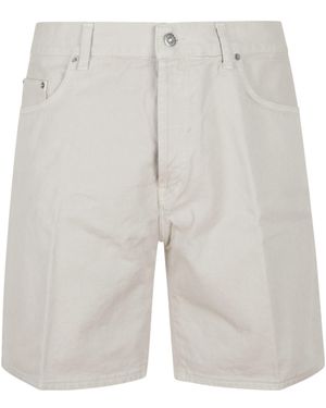 Dondup Denim-Patch Shorts - Grey