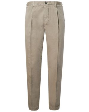 Incotex Pattern 54 Pleated Pants - Gray