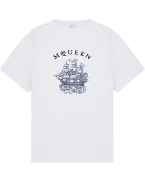 McQueen Sailor Tattoo T-Shirt - White