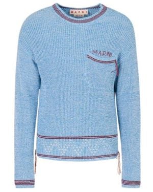 Marni Mending Jumper - Blue