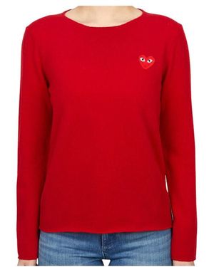 Comme des Garçons Long-Sleeved Jumper - Red
