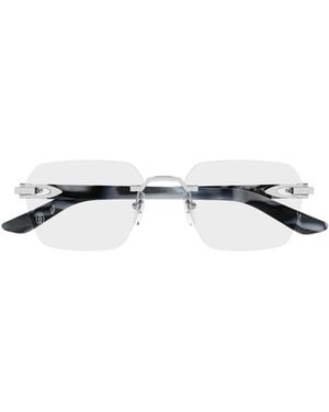 Cartier Geometric Frame Glasses - White