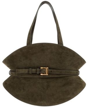 Balmain Shuffle Medium Shoulder Bag - Brown