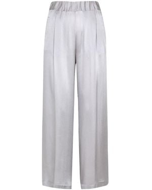 Semicouture Elastic Waist Casual Pants - Gray
