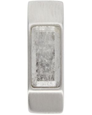 Rick Owens Geometric Single Earring - Grey