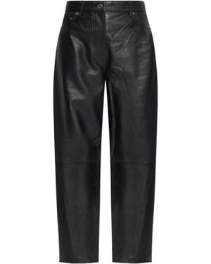 Samsøe & Samsøe Samsøe Samsøe Saharpal Leather Pants - Black