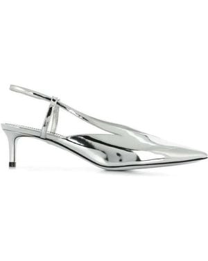 Givenchy Mirrored Slingback Court Shoes - White