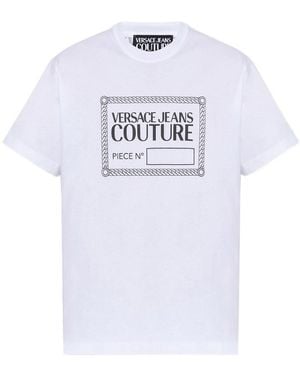 Versace Jeans Couture Logo-Print Short-Sleeved T-Shirt - White